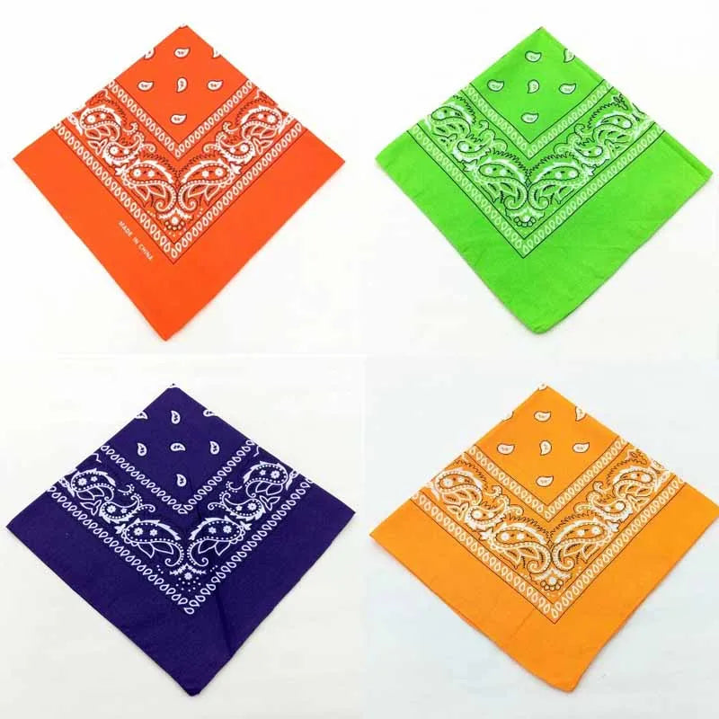 Bandana hip hop stile vintage in cotone, 20 colori assortiti