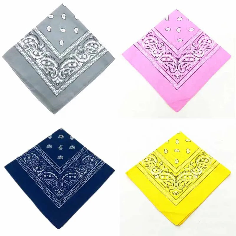 Bandana hip hop stile vintage in cotone, 20 colori assortiti