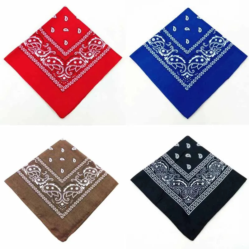 Bandana hip hop stile vintage in cotone, 20 colori assortiti