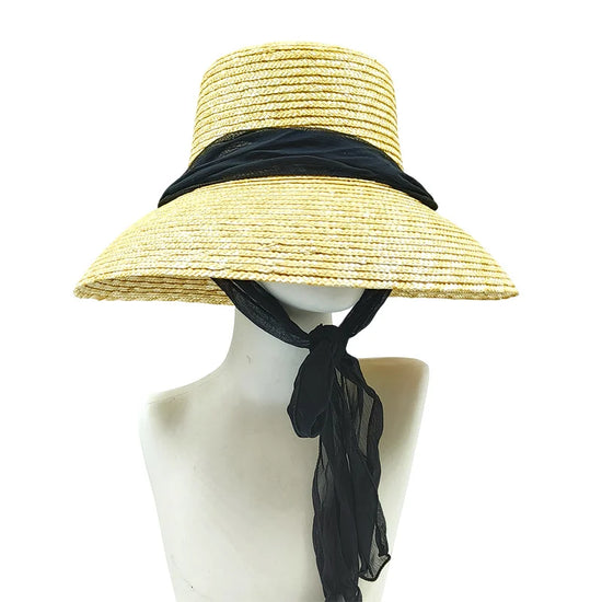 Cappello Estivo Donna a Tesa Larga in Paglia – Stile Panama per Mare, Vacanza o Città