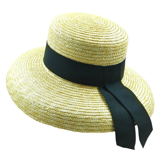 Cappello Estivo Donna a Tesa Larga in Paglia – Stile Panama per Mare, Vacanza o Città