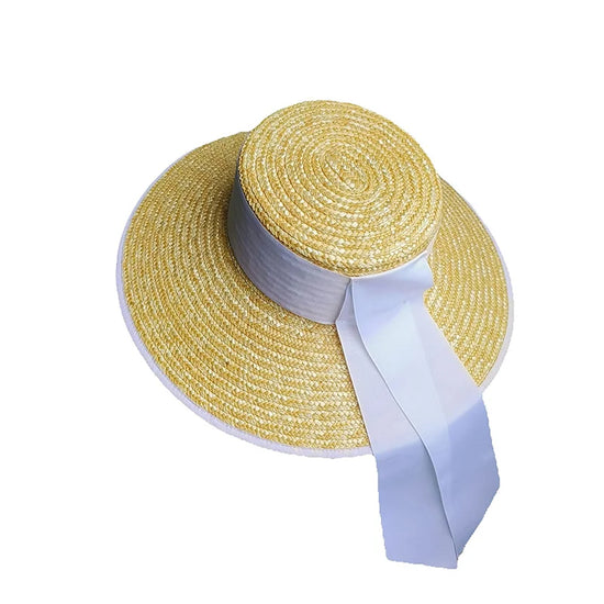 Cappello Estivo Donna a Tesa Larga in Paglia – Stile Panama per Mare, Vacanza o Città