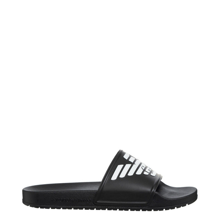 Ciabatte nere da donna Emporio Armani, suola comoda e design minimal