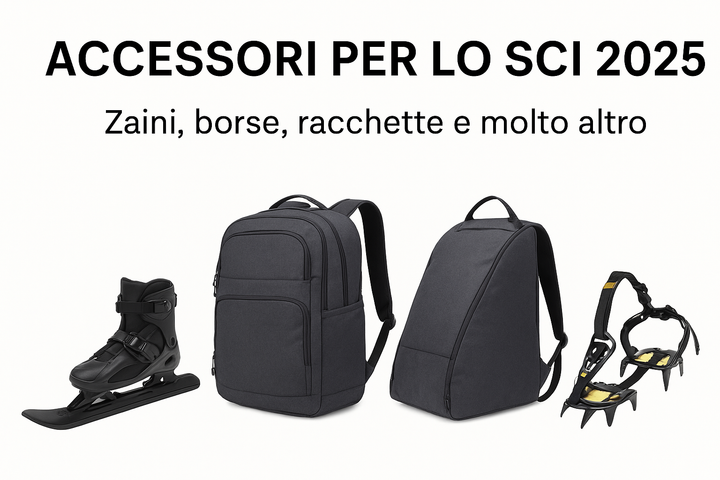 Accessori da sci 2025 – racchette regolabili, zaini e borse impermeabili per sport invernali