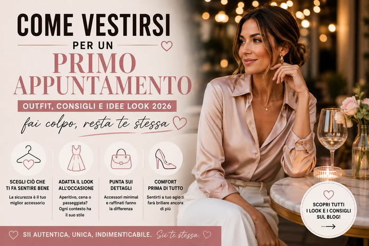 Come vestirsi per un primo appuntamento outfit donna elegante casual chic 2026