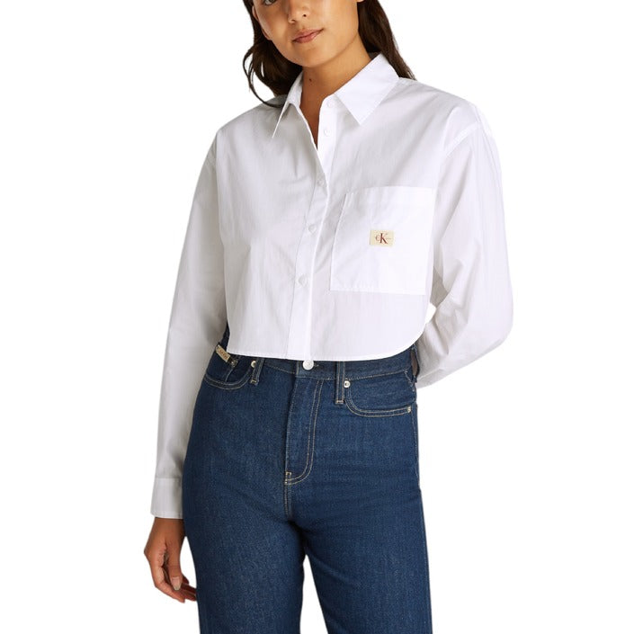 Calvin Klein Jeans Camicia Donna crop top