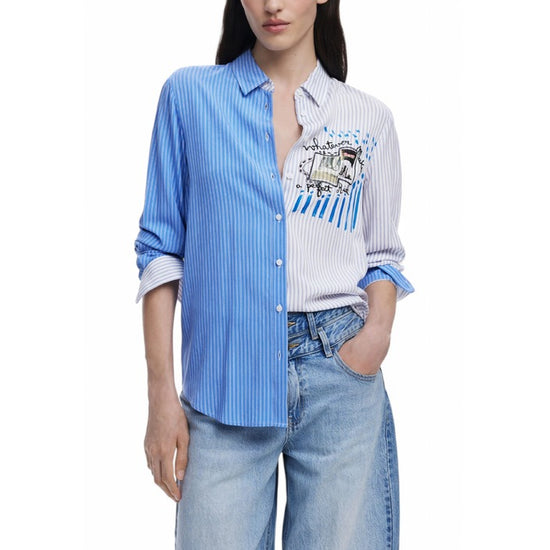 Desigual Camicia Donna Azzurra