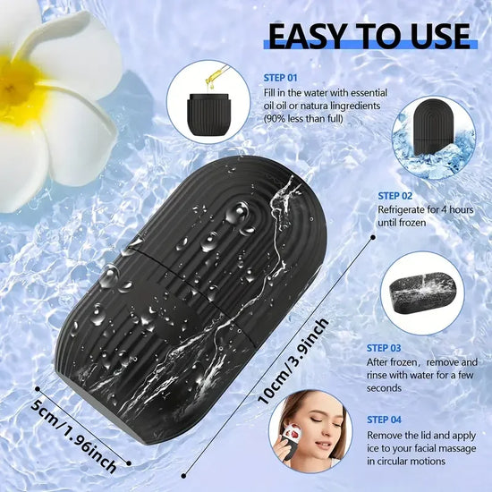 Stampi Ghiaccio in Silicone Bellezza – Ice Ball Massaggiatore Viso & Occhi