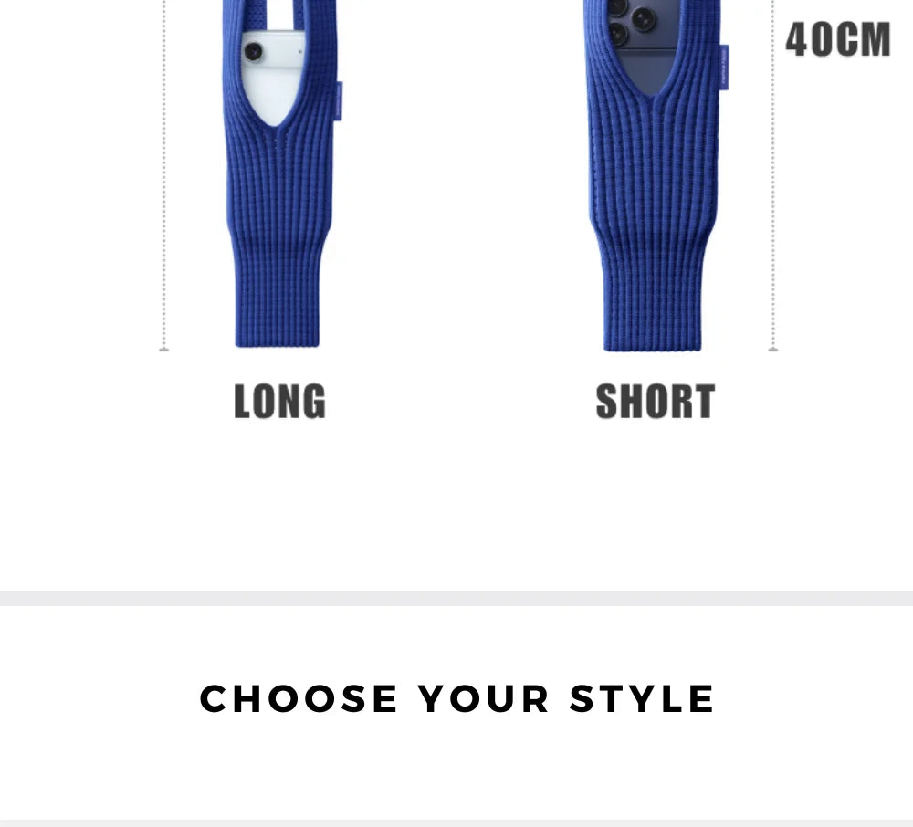 Phone Pocket Borsa Tracolla – 40-80 cm, Per Cellulare