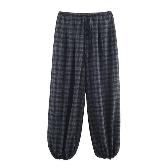 Pantaloni Balloon Plaid Donna – Baggy Bloomers Streetwear