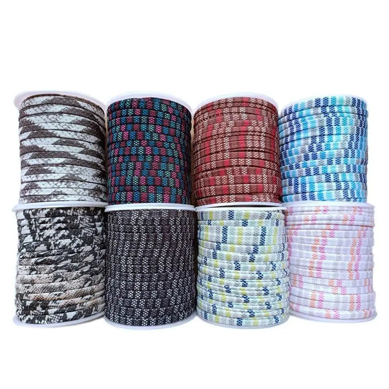 Cordoncino elastico 5 mm 20 m lycra roll leopardato print – banda elasticizzata milk-fiber per abiti, borse e progetti DIY