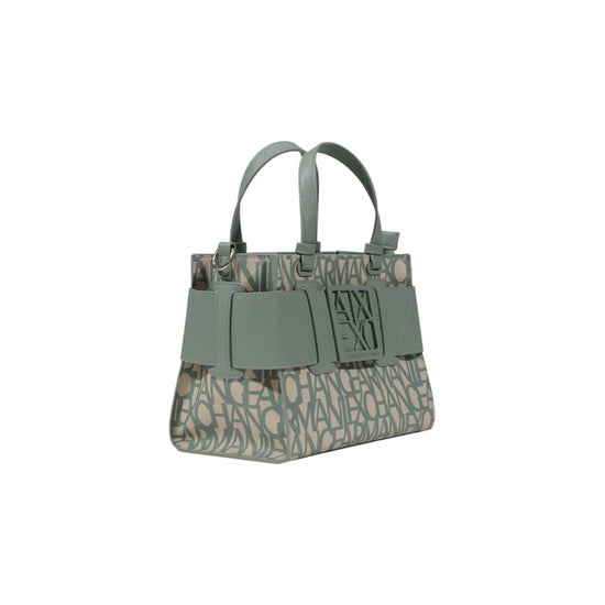 Borsa a mano verde da donna Armani Exchange, compatta con chiusura zip, perfetta per l’estate.

