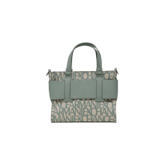Borsa a mano verde da donna Armani Exchange, compatta con chiusura zip, perfetta per l’estate.


