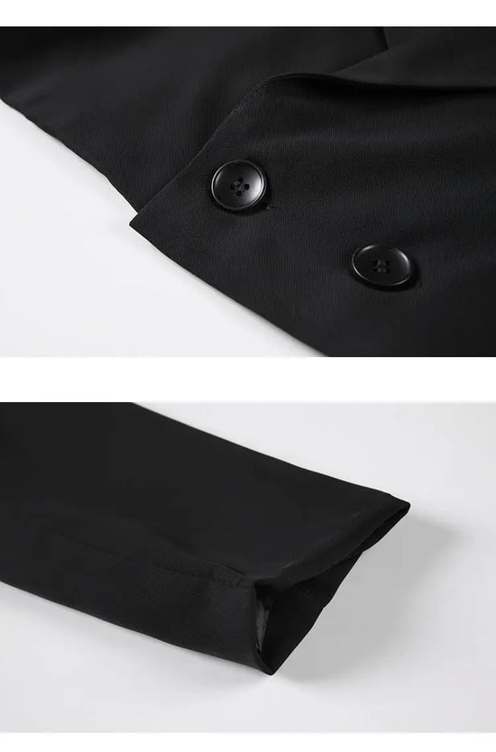 Blazer Donna Crop Punk Gothic con Catena – Giacca  Streetwear