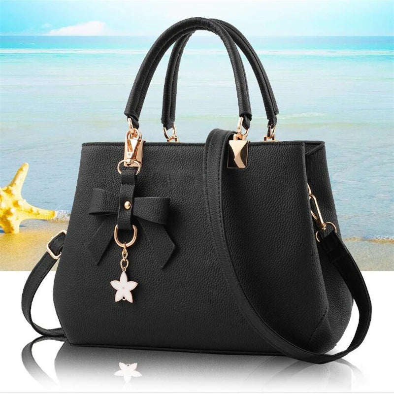 Borsa donna grande capacità ricamata con nappine – crossbody & tote 2025, borsa spalla elegante / uso quotidiano