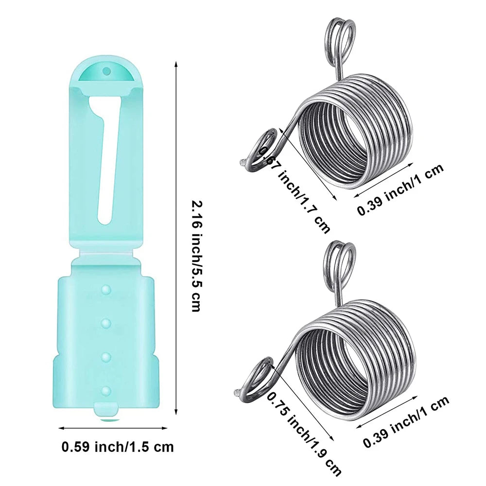 Set di anelli guida per filo – 4 pezzi, regolabili, in metallo