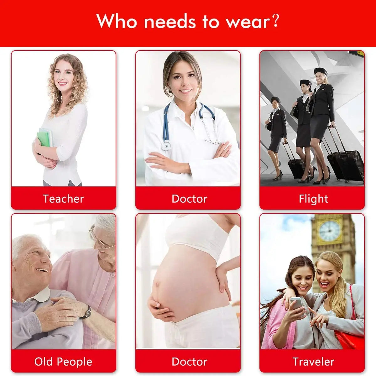 Calze Compressiva Donna 20-30 mmHg Graduata – Supporto Circolazione e Varici