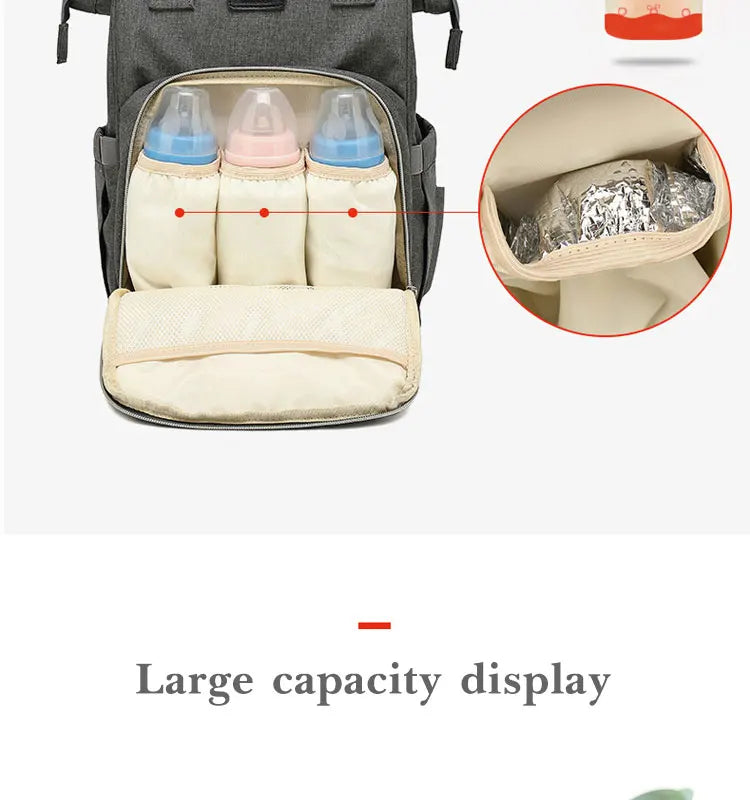Zaino fasciatoio impermeabile mamma – Grande capacità e comfort