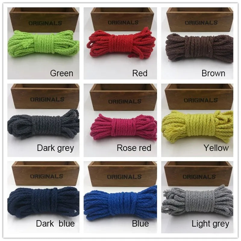 Cordoncino in cotone intrecciato 8 mm – Spago artigianale 20 m per borse, accessori DIY e progetti fai-da-te