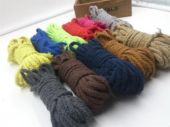 Cordoncino in cotone intrecciato 8 mm – Spago artigianale 20 m per borse, accessori DIY e progetti fai-da-te