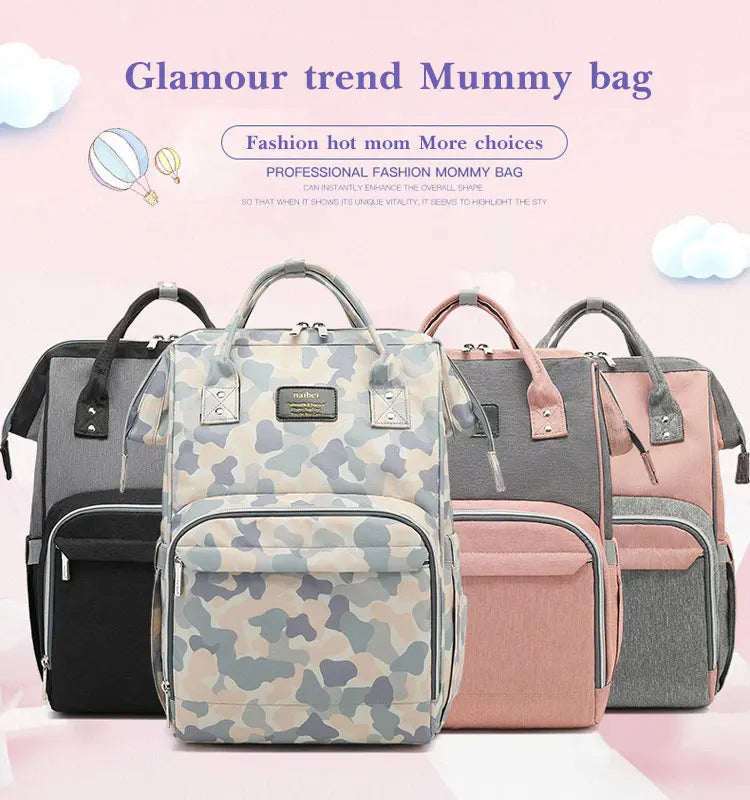 Zaino fasciatoio impermeabile mamma – Grande capacità e comfort