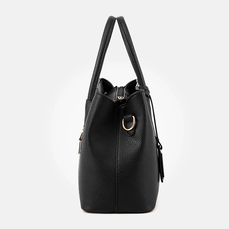 Borsa donna in PU leather grande capacità 2025 – large tote / shoulder bag quadrata, casual & crossbody per uso quotidiano