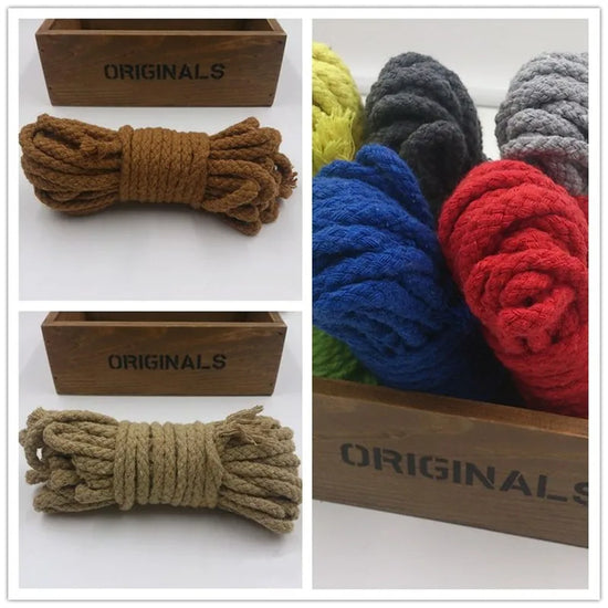 Cordoncino in cotone intrecciato 8 mm – Spago artigianale 20 m per borse, accessori DIY e progetti fai-da-te