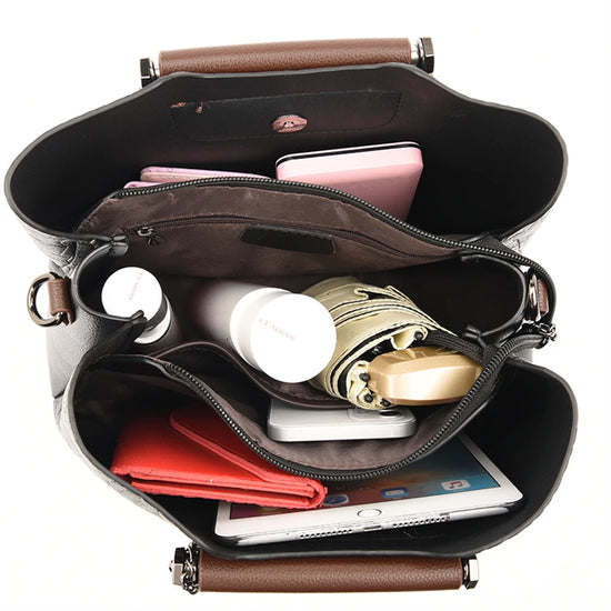 Borsa a tracolla donna con tasche e scomparti - foto 32 della galleria