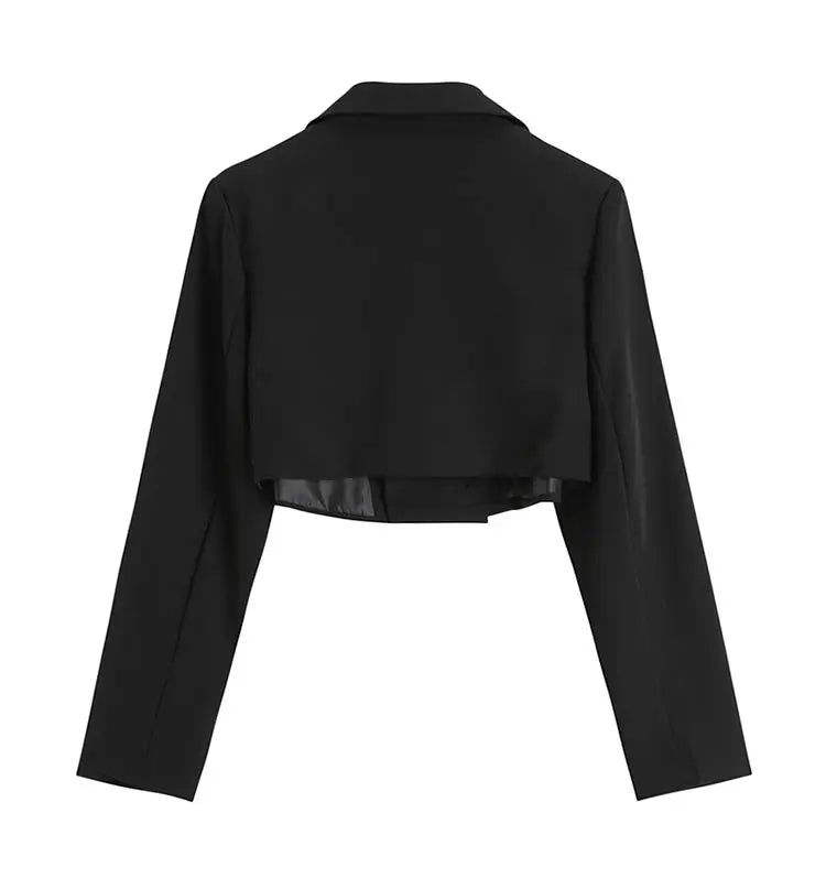 Blazer Donna Crop Punk Gothic con Catena – Giacca  Streetwear