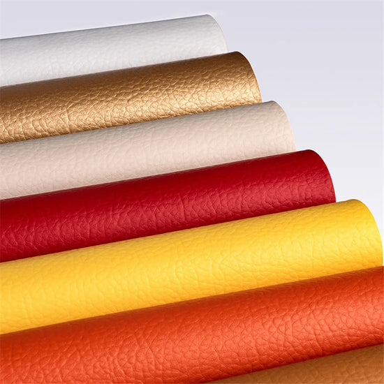 Tessuto in finta pelle embossée “lychee” 100×140 cm – PU faux leather sintetico per cucito, borse, tappezzeria e artigianato