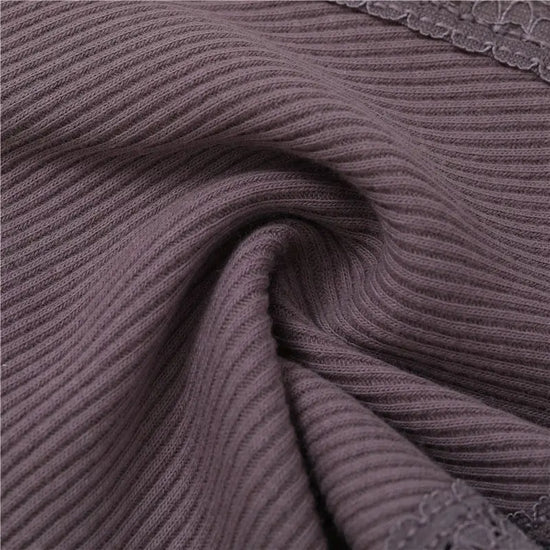 Set perizomi donna seamless in cotone + pizzo – vita bassa, T-back, soft comfort, taglie da M a 2XL