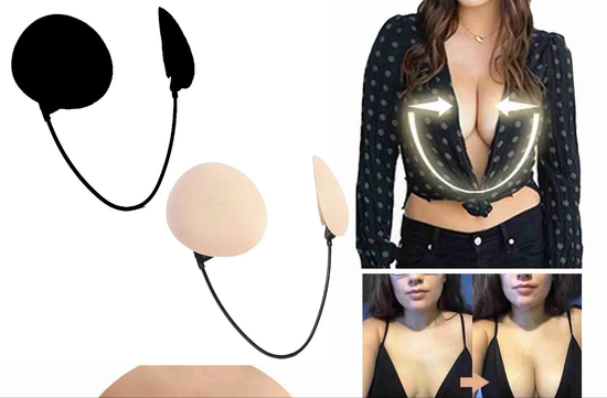 Reggiseno adesivo senza spalline per un décolleté perfetto effetto push up