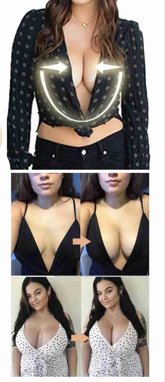 Reggiseno adesivo senza spalline per un décolleté perfetto effetto push up