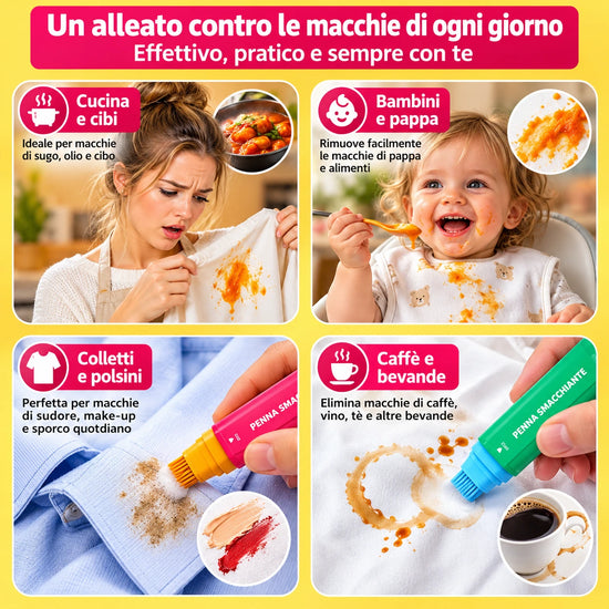 Penna Smacchiante Portatile 15 ml – Togli Macchie da Borsa per Vestiti
