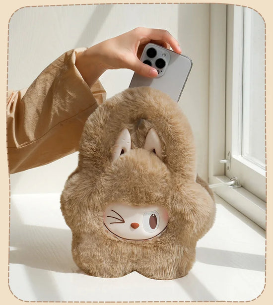  Borsa morbida Pop Mart The Monsters Classic Series marrone