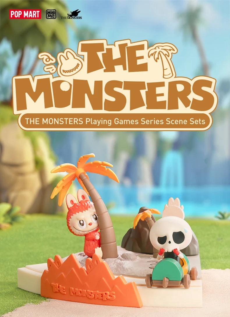 Mini figure Pop Mart The Monsters con scenetta a tema giochi da tavolo – Blind Box da collezione 2025
