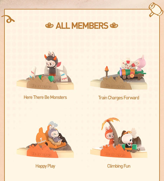 Mini figure Pop Mart The Monsters con scenetta a tema giochi da tavolo – Blind Box da collezione 2025