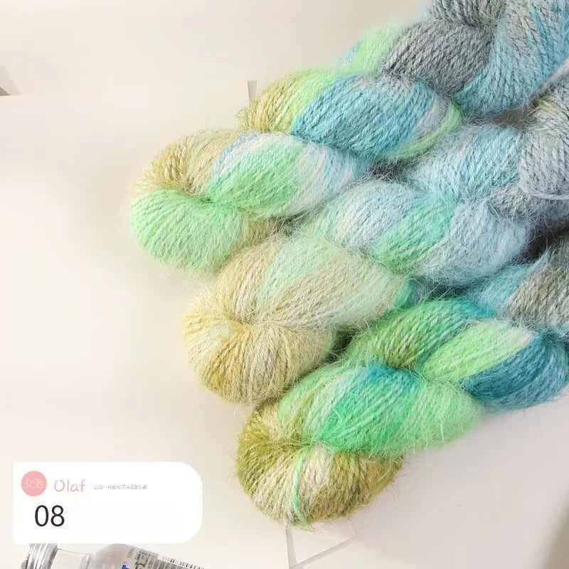 Filato Lana Multicolore Sfumato – Gomitolo Gradient per Maglieria e Uncinetto