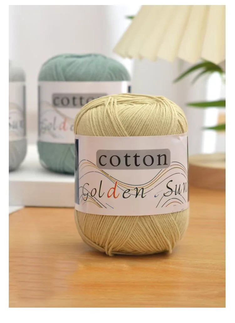 Filato in cotone 100% 200 g – filo medio-fino per uncinetto / knitting: maglioni, cappelli, copertine fai-da-te