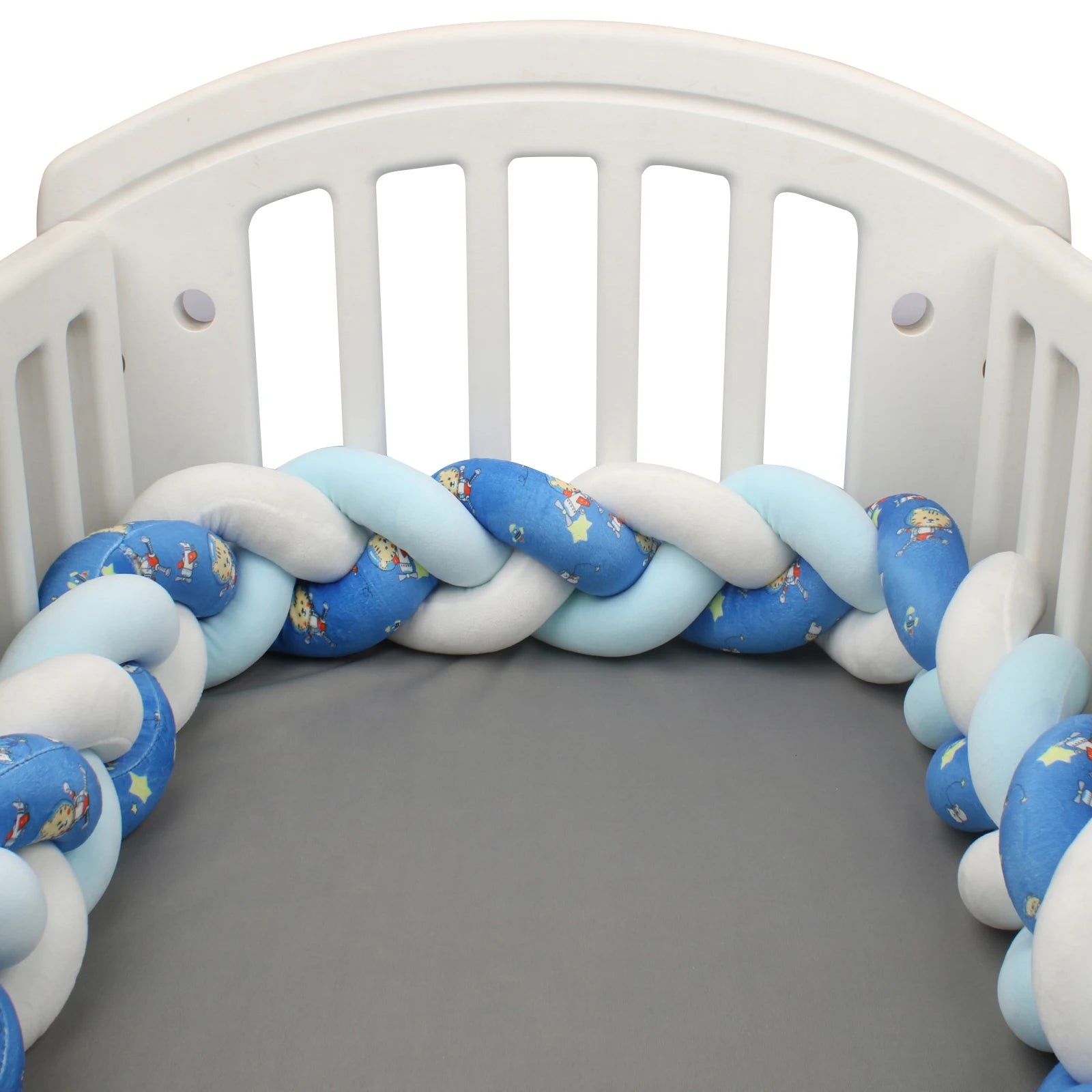 Protezione Culla Neonati Treccia / Nodo – Paracolpi Bumper marshmallow per Lettino 1-4M