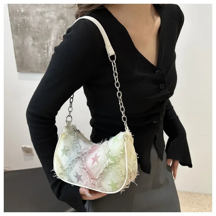 Borsa etnica donna 2025 – underarm bag spalla casual versatile, stile etnico estivo trendy