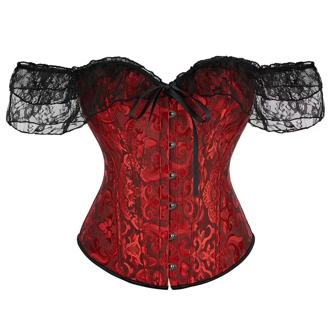 Corsetto Elegante Donna con Spalline a Sbuffo