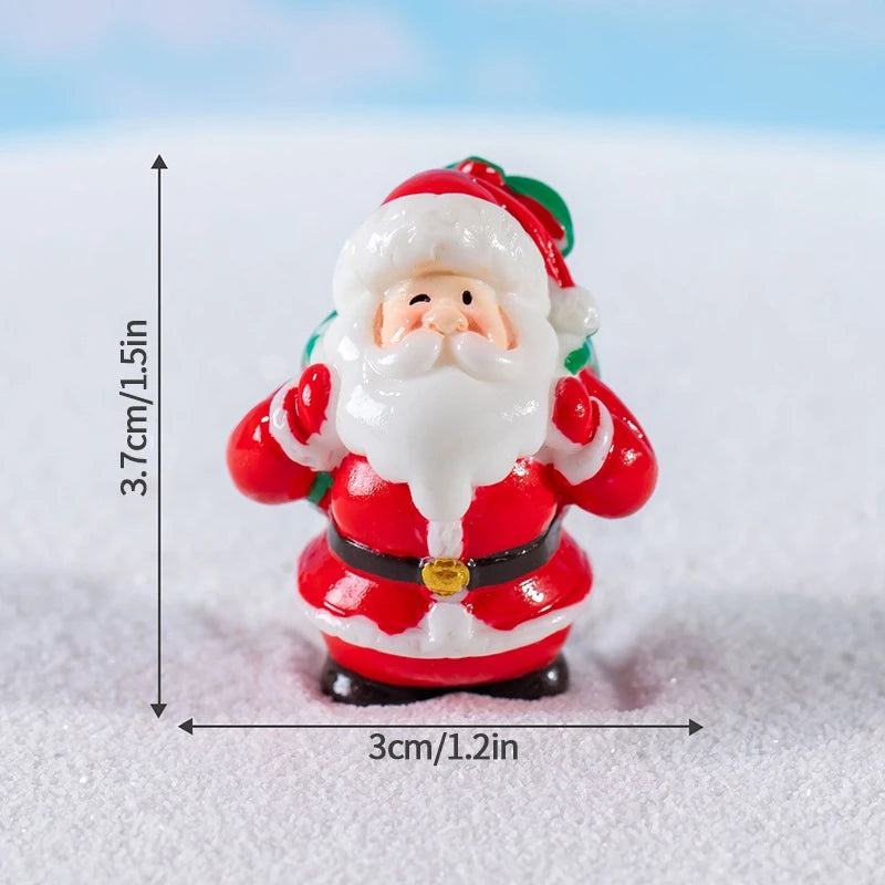 Decorazioni natalizie da scrivania 2025 ‒ set figurine Piccolo Babbo Natale + Alberello ornamentale per ufficio e casa