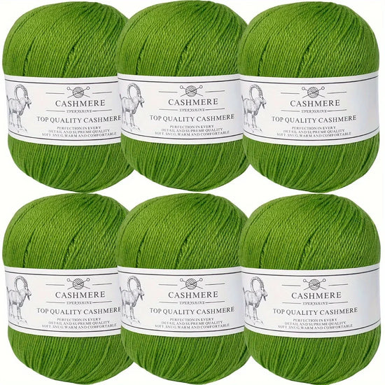 Set 6 gomitoli filo cashmere donna – Lana alta qualità per maglioni, sciarpe, cappelli e progetti fai-da-te