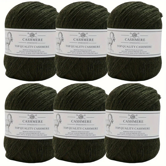 Set 6 gomitoli filo cashmere donna – Lana alta qualità per maglioni, sciarpe, cappelli e progetti fai-da-te
