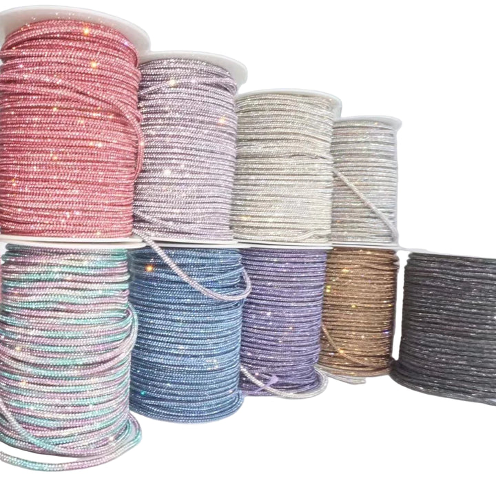 Cordino strass 4 mm – 45 metri di decorazione cristallo/rhinestone per abiti, scarpe, borse e fai-da-te