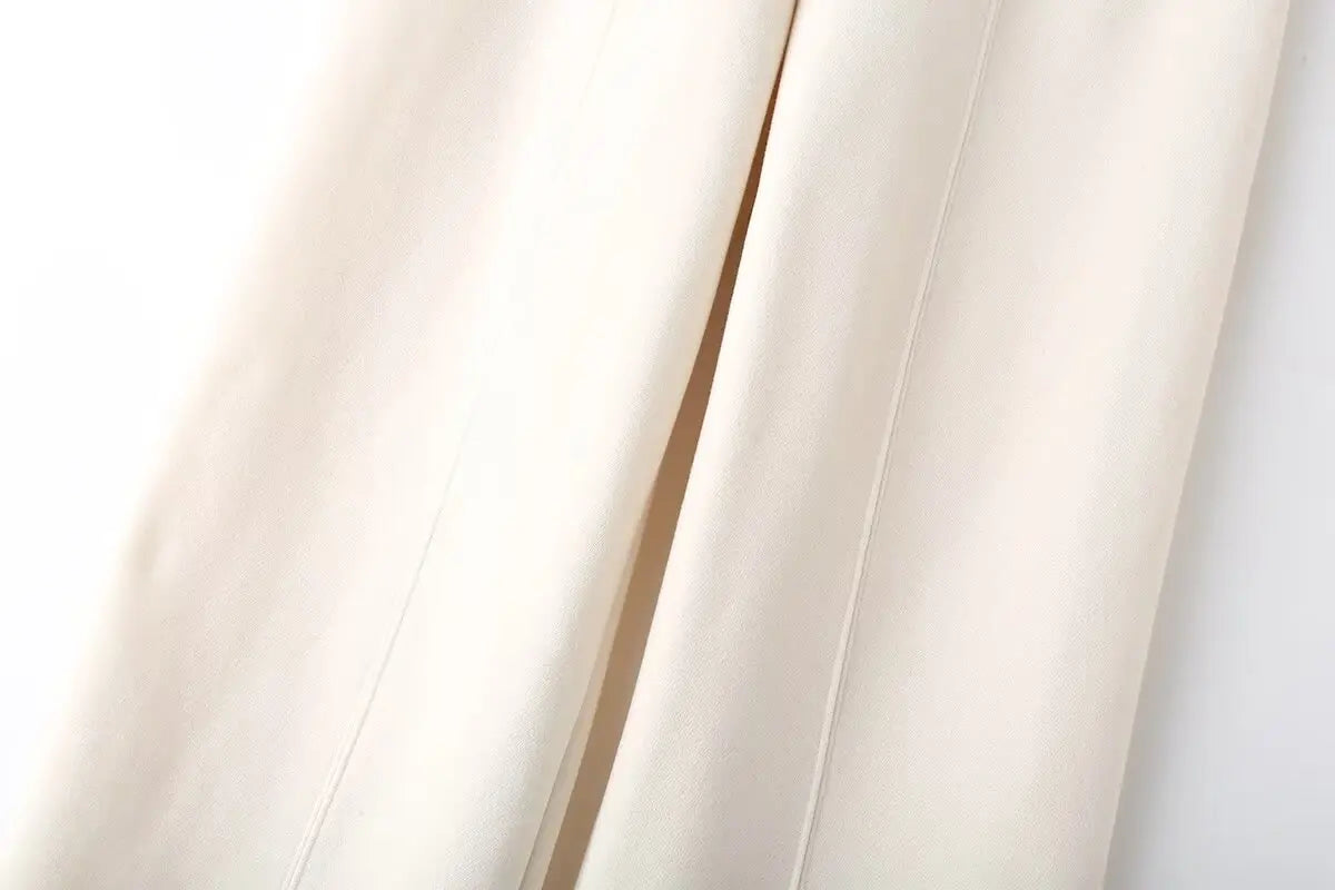 Completo donna autunnale con bomber corto e pantaloni palazzo vita alta – Outfit 2 pezzi