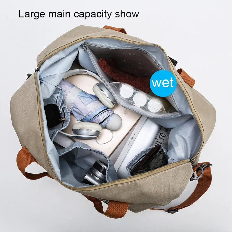 Borsa weekender / palestra donna 2025 – duffle impermeabile, compatta e versatile con tracolla e formato carry-on