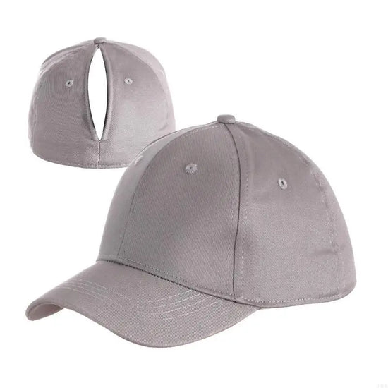 Ponytail Cap da Donna in Cotone – Cappellino sportivo regolabile con foro posteriore per capelli lunghi, ideale per fitness e uso quotidiano
