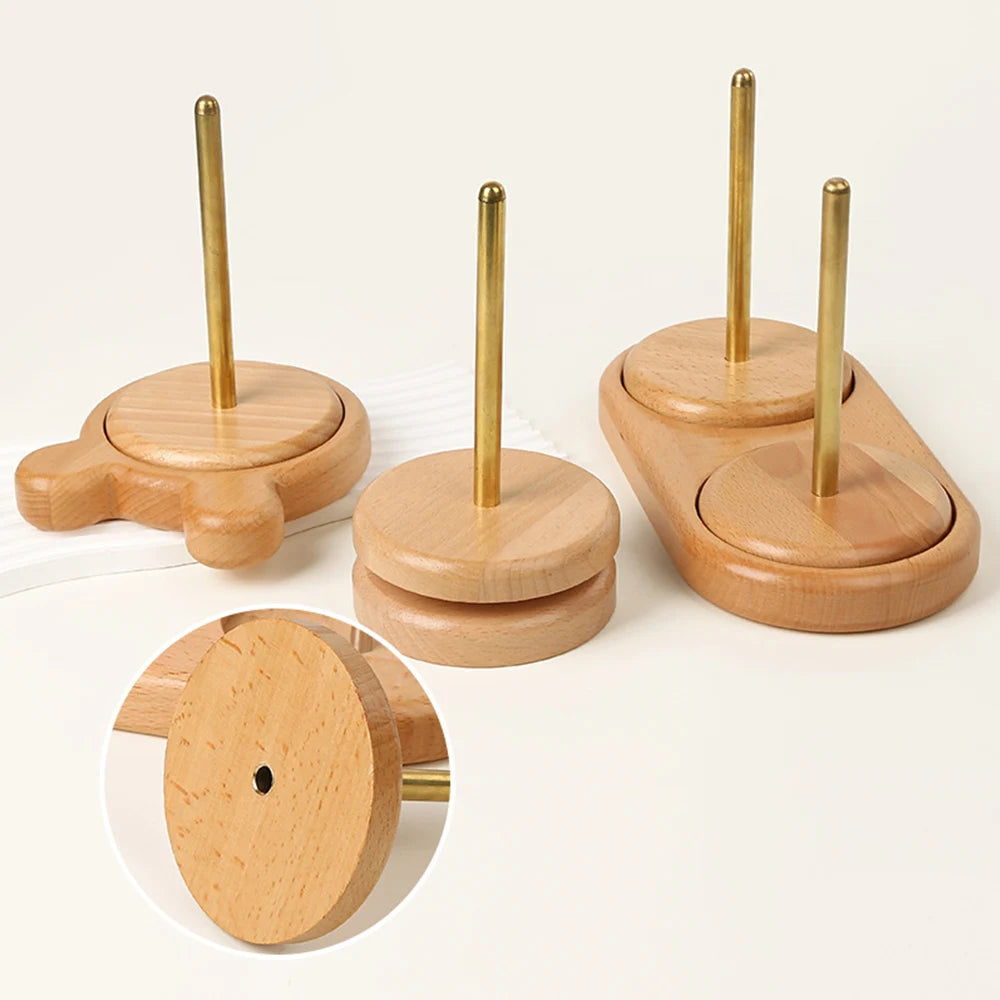 Supporto per filato 4 misure – Stand per bobine / gomitoli, strumento utile per maglia / uncinetto e organizzazione del filo